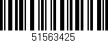 Código de barras (EAN, GTIN, SKU, ISBN): '51563425'