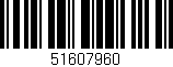 Código de barras (EAN, GTIN, SKU, ISBN): '51607960'