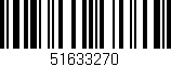 Código de barras (EAN, GTIN, SKU, ISBN): '51633270'