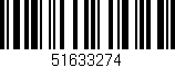 Código de barras (EAN, GTIN, SKU, ISBN): '51633274'