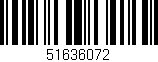 Código de barras (EAN, GTIN, SKU, ISBN): '51636072'