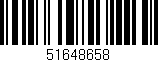 Código de barras (EAN, GTIN, SKU, ISBN): '51648658'