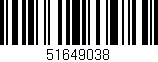 Código de barras (EAN, GTIN, SKU, ISBN): '51649038'