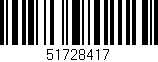 Código de barras (EAN, GTIN, SKU, ISBN): '51728417'