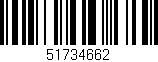 Código de barras (EAN, GTIN, SKU, ISBN): '51734662'