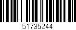 Código de barras (EAN, GTIN, SKU, ISBN): '51735244'