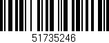 Código de barras (EAN, GTIN, SKU, ISBN): '51735246'