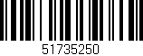 Código de barras (EAN, GTIN, SKU, ISBN): '51735250'