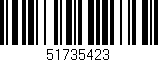 Código de barras (EAN, GTIN, SKU, ISBN): '51735423'