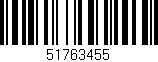 Código de barras (EAN, GTIN, SKU, ISBN): '51763455'