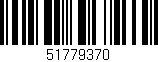 Código de barras (EAN, GTIN, SKU, ISBN): '51779370'