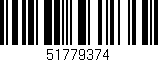 Código de barras (EAN, GTIN, SKU, ISBN): '51779374'