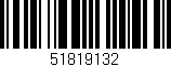 Código de barras (EAN, GTIN, SKU, ISBN): '51819132'