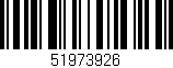 Código de barras (EAN, GTIN, SKU, ISBN): '51973926'