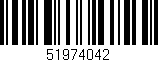 Código de barras (EAN, GTIN, SKU, ISBN): '51974042'