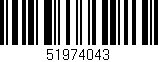 Código de barras (EAN, GTIN, SKU, ISBN): '51974043'
