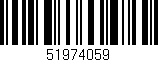 Código de barras (EAN, GTIN, SKU, ISBN): '51974059'
