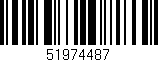 Código de barras (EAN, GTIN, SKU, ISBN): '51974487'