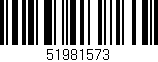 Código de barras (EAN, GTIN, SKU, ISBN): '51981573'