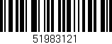 Código de barras (EAN, GTIN, SKU, ISBN): '51983121'