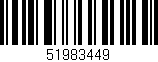 Código de barras (EAN, GTIN, SKU, ISBN): '51983449'