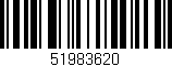 Código de barras (EAN, GTIN, SKU, ISBN): '51983620'