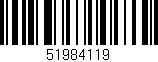 Código de barras (EAN, GTIN, SKU, ISBN): '51984119'
