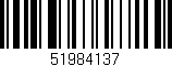 Código de barras (EAN, GTIN, SKU, ISBN): '51984137'