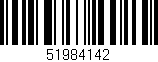 Código de barras (EAN, GTIN, SKU, ISBN): '51984142'