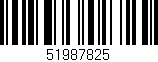 Código de barras (EAN, GTIN, SKU, ISBN): '51987825'