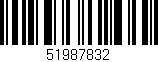 Código de barras (EAN, GTIN, SKU, ISBN): '51987832'