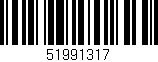 Código de barras (EAN, GTIN, SKU, ISBN): '51991317'