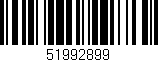 Código de barras (EAN, GTIN, SKU, ISBN): '51992899'