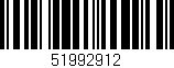 Código de barras (EAN, GTIN, SKU, ISBN): '51992912'