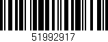 Código de barras (EAN, GTIN, SKU, ISBN): '51992917'