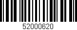 Código de barras (EAN, GTIN, SKU, ISBN): '52000620'