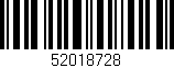 Código de barras (EAN, GTIN, SKU, ISBN): '52018728'