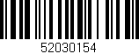 Código de barras (EAN, GTIN, SKU, ISBN): '52030154'