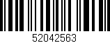 Código de barras (EAN, GTIN, SKU, ISBN): '52042563'