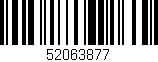 Código de barras (EAN, GTIN, SKU, ISBN): '52063877'