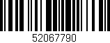 Código de barras (EAN, GTIN, SKU, ISBN): '52067790'