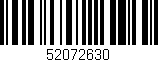 Código de barras (EAN, GTIN, SKU, ISBN): '52072630'