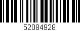 Código de barras (EAN, GTIN, SKU, ISBN): '52084928'