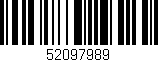 Código de barras (EAN, GTIN, SKU, ISBN): '52097989'