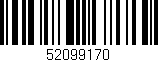 Código de barras (EAN, GTIN, SKU, ISBN): '52099170'