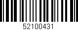 Código de barras (EAN, GTIN, SKU, ISBN): '52100431'
