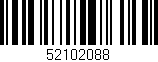Código de barras (EAN, GTIN, SKU, ISBN): '52102088'