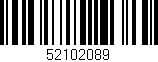 Código de barras (EAN, GTIN, SKU, ISBN): '52102089'