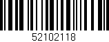 Código de barras (EAN, GTIN, SKU, ISBN): '52102118'