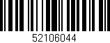 Código de barras (EAN, GTIN, SKU, ISBN): '52106044'
